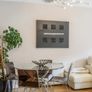 2 matching Black white & silver wall art canvas - Rachel McCann Or Collection Image 2