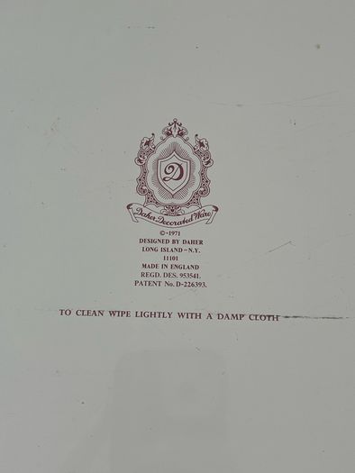 Vintage Daher England Tray
