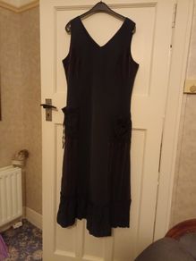 Black Maxi Dress with lovely red detail