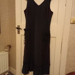 Black Maxi Dress with lovely red detail