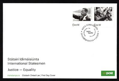 2018 Ireland International Statesmen: Martin Luther King, Jr & Nelson Mandela An Post First Day Cover (FDC)