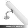 Stair Handrail 6ft Length Stair Rail Aluminum Handrails for Stairs 200lbs Load Capacity Stairway Railing Long Steel Pipes Hand Rails for Indoor Stairs Wall Mount Staircase (FREE SHIPPING) Image 5