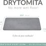 Lifestyle Stone Bath Mat Drytomita, Diatomaceous Earth Absorbent Bathroom Mat Quick Dry, Shower Bath Mat Image 3