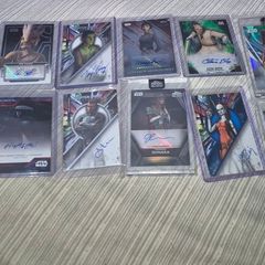 Star Wars The Clone Wars Auto 12 Card  Bundle