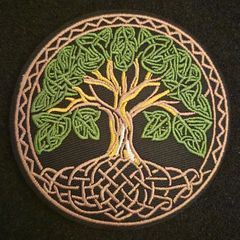 Tree of life, cloth patch.