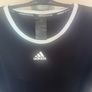 Adidas women's black elastic T-shirt size UK16/18 EU44/46 Postage included Image 3