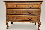 French Vintage Stained Oak Chest of Drawers