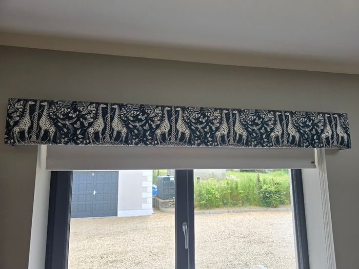Roller Blind with Upholstered Pelmet
