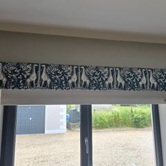 Roller Blind with Upholstered Pelmet