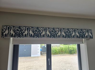 Roller Blind with Upholstered Pelmet