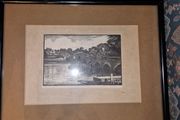 Charles Edwin Flower - Original signed woodcut