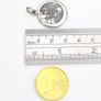 925 Vintage Sterling Silver Globe Map Avon Pendant Image 7