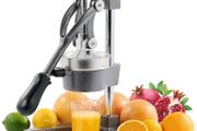 Brand New Professional Citrus Press Manual Metal Juice Extractor - Silver