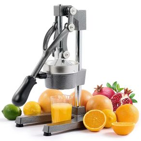 Brand New Professional Citrus Press Manual Metal Juice Extractor - Silver