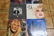 6 X Vinyl Records Bundle Madonna Kenny Rogers John Denver  Kissing Bandits Orleans Brand New