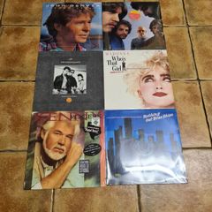 6 X Vinyl Records Bundle Madonna Kenny Rogers John Denver  Kissing Bandits Orleans Brand New