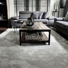 Shaggy Rug Furry Grey or Green 200 x 290 cm  Soft Fluff-Free Pile
