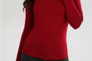 BNWT Lovely Wine Red Top size 12