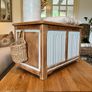 Vintage oak storage box chest Image 2