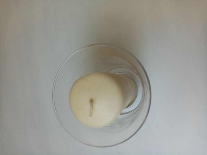 Hurricane Vase with Candle