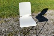 IKEA steel and wood chair