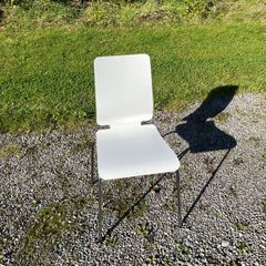 IKEA steel and wood chair