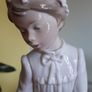 Nao By Lladro Girl Nightgown Foot Bath Brush Porcelain Figure Figurine Spain Image 6