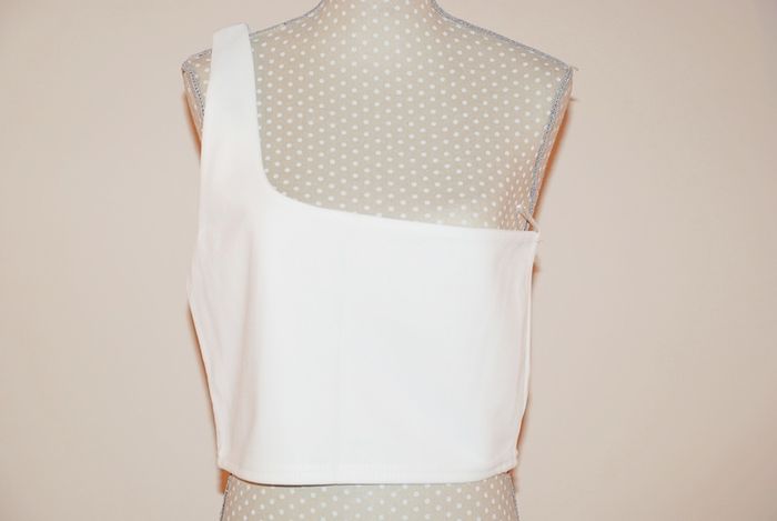 One Shoulder Crop Top SIZE UK10/UK12