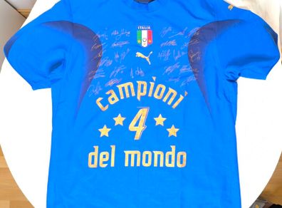 Mint 2006 Italy 'Campioni del Mondo Puma Jersey Size XL Adults