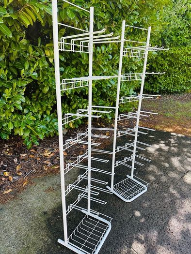 Heavy Duty White Display Stands 2 Available
