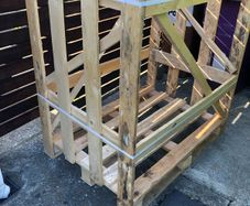 Wood pallet good for halloween bonfire