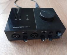 Native Instruments Komplete Audio 2 USB audio interface.