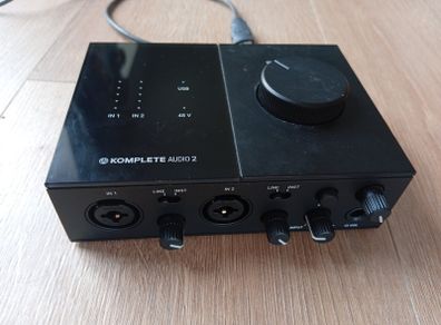 Native Instruments Komplete Audio 2 USB audio interface.