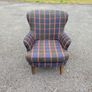 Tartan Style Arm Chair Image 2
