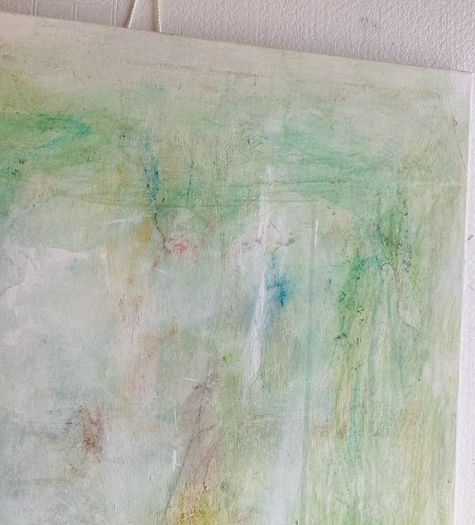 Original Abstract Painting Biophilic Art Neutral Art  Quiet Luxury Art