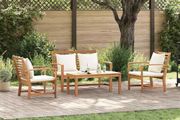 Garden Sofa Set Natural Solid teak wood