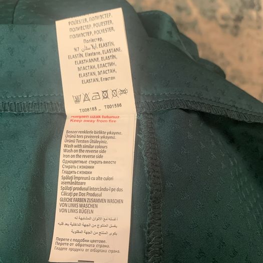 Koton green midi skirt. Size 8