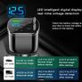 5-in-1 Car Charger Adapter, Dual USB+PD Fast Charging, Extendable Cable, Voltage Display, Universal Compatibility, Female to Male Connector Image 4