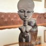 Vintage Petite Akan Akuaba Fertility Doll Ghana African Tribal Art Statue Image 2