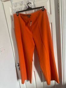 BNWT orange loose fit full length pants size UK20 EU48 Free post