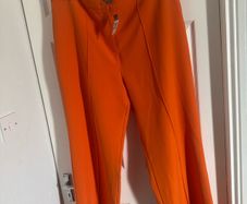 BNWT orange loose fit full length pants size UK20 EU48 Free post