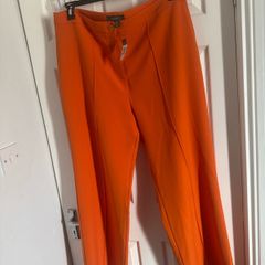 BNWT orange loose fit full length pants size UK20 EU48 Free post