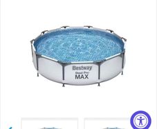 As new! Bestway 92829 Steel Pro Max Swimming Pool 305x76 Cm