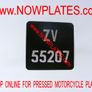 Motorcycle Plates Pressed, Bike Plates,Vintage Plates Image 2