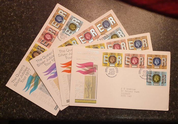 QEII Silver Jubilee Tour 1977 Stamp Covers