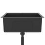 Handmade Kitchen Sink with Faucet Hole Black Stainless Steel Image 4