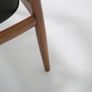 Vintage Danish Black Leather and Teak Desk Chair by Illum Wikkelso for N. Eilersen, 1960s. Image 7