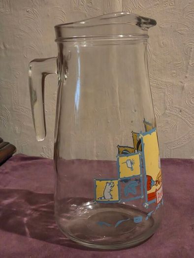 1990's Disney Pocahontas Glass Pitcher