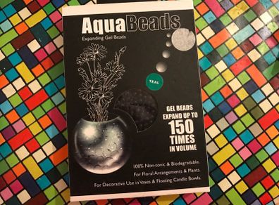 Aqua beads-great for vases/bowls