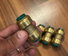 Push Fit Straight Coupling Irish Size